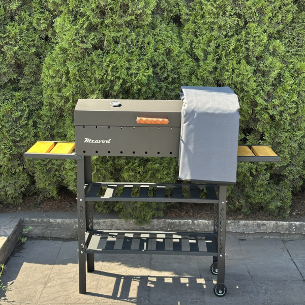 Чохол Mzavod для мангалу-барбекю Геліос на 12 шампурів сірий