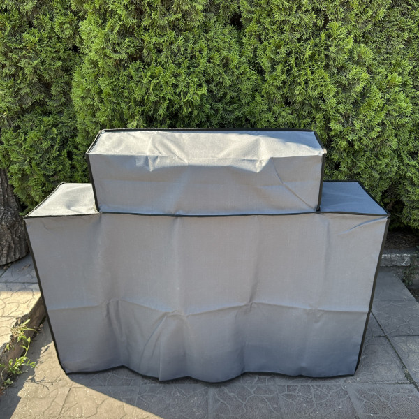 Чохол Mzavod для мангалу-барбекю Геліос на 12 шампурів сірий