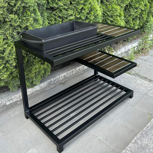 Мангал Mzavod Одін на 9 шампурів 4мм в стилі LOFT