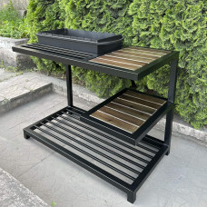 Мангал Mzavod Одін на 9 шампурів 4мм в стилі LOFT