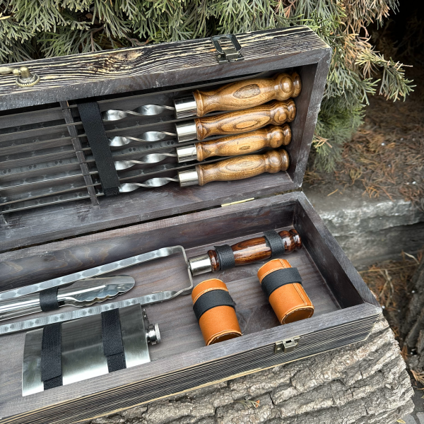 Подарунковий набір Mzavod Козак темна текстура