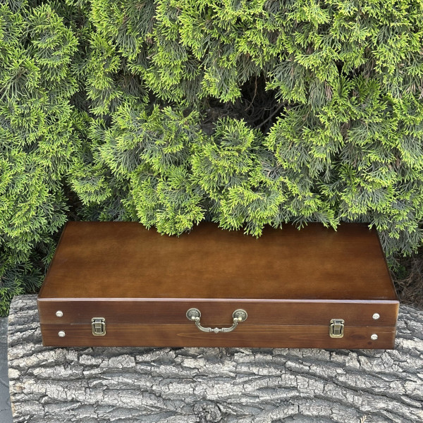 Подарунковий набір Mzavod Отаман кейс-столик темний