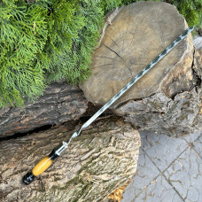 Шампур Mzavod з дерев'яною ручкою 630х12х3мм двокольоровий