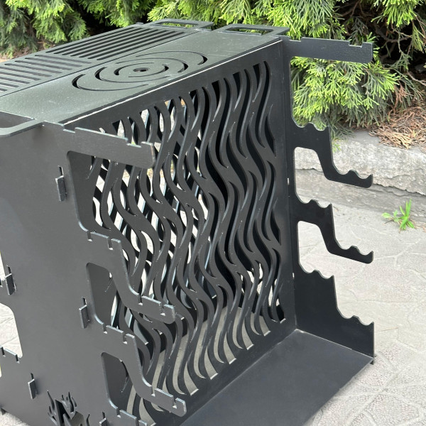 Вертикальний мангал Mzavod Медея на 6 шампурів 3мм