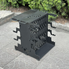 Вертикальний мангал Mzavod Медея на 6 шампурів 3мм