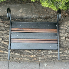 Бічна полиця Mzavod для мангалу Зевс на 12 шампурів темне дерево