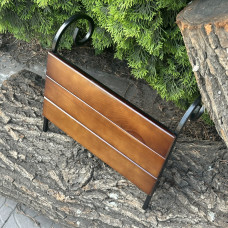 Бічна полиця Mzavod для мангалу Зевс на 12 шампурів темне дерево