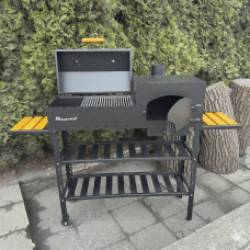 Мангал-барбекю Mzavod Геліос на 8 шампурів 4мм з пічкою