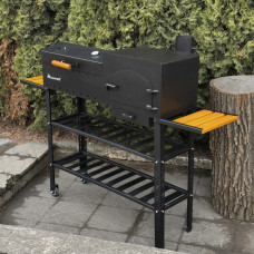 Мангал-барбекю Mzavod Геліос на 8 шампурів 4мм з пічкою