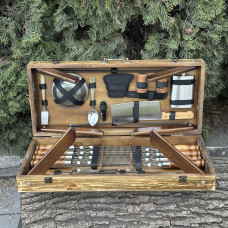 Подарунковий набір Mzavod Пікнік кейс-столик світла текстура