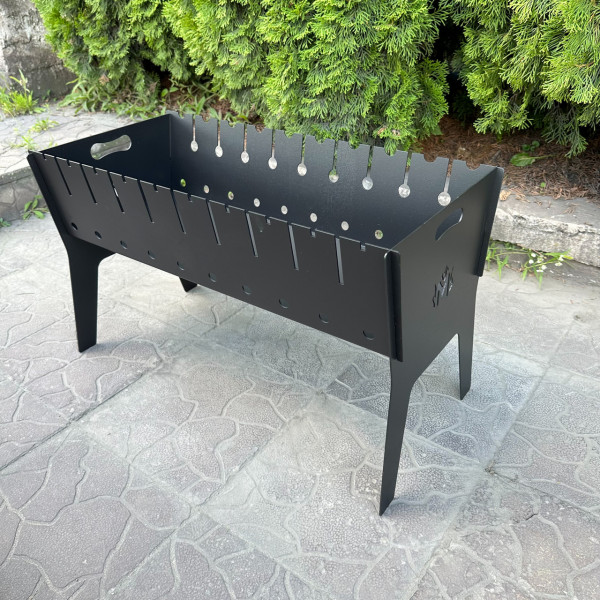 Розбірний мангал Mzavod Фенікс на 10 шампурів 3мм