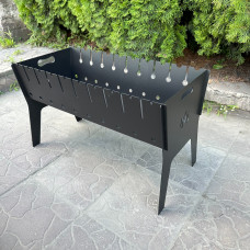 Розбірний мангал Mzavod Фенікс на 10 шампурів 3мм