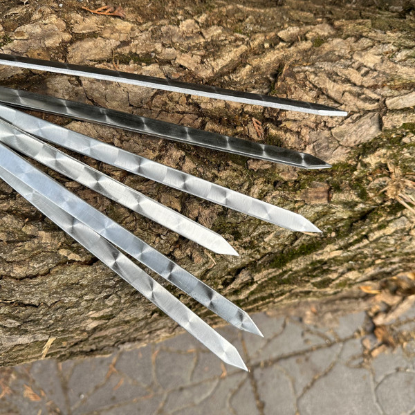 Шампур Mzavod з дерев'яною ручкою 630х12х3мм чорний