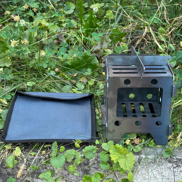 Піч-трісочниця Mzavod 13.5х13.5х15см 2мм мала з чохлом