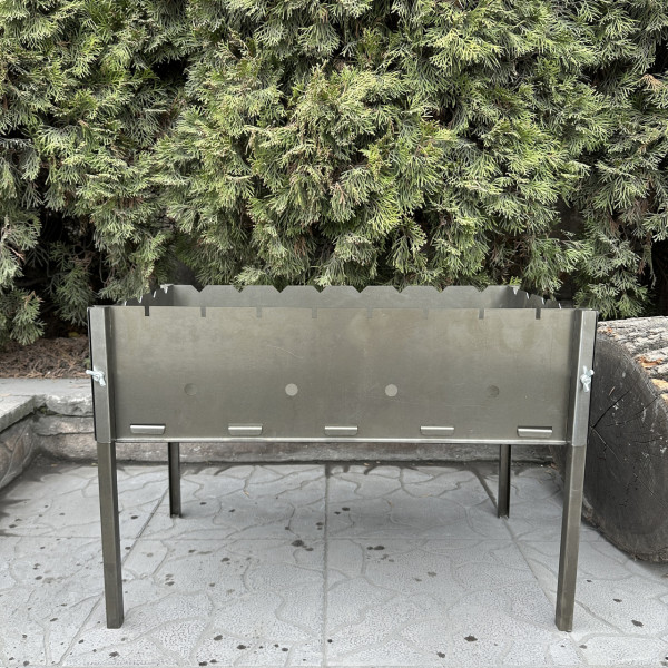 Розбірний мангал Mzavod Турист на 8 шампурів 0.8мм