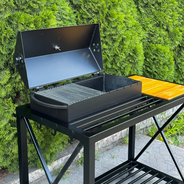 Мангал-барбекю Mzavod Тор на 9 шампурів 4мм в стилі LOFT