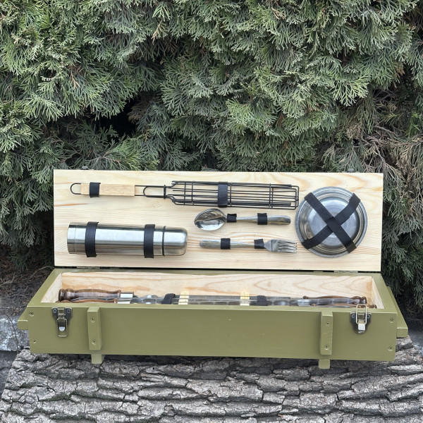 Подарунковий набір Mzavod Комбат оливковий