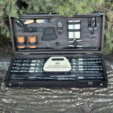 Подарунковий набір Mzavod Отаман кейс-столик чорний