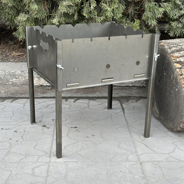 Розбірний мангал Mzavod Турист на 5 шампурів 0.8мм