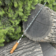 Шампур Mzavod з дерев'яною ручкою 630х12х3мм світлий