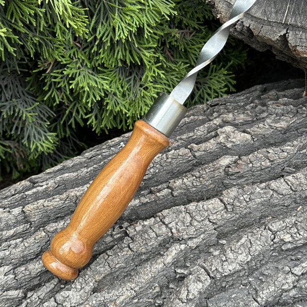 Шампур Mzavod з дерев'яною ручкою 630х12х3мм світлий