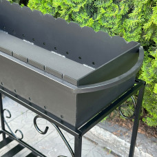 Мангал Mzavod Гефест на 12 шампурів 4мм на дровниці