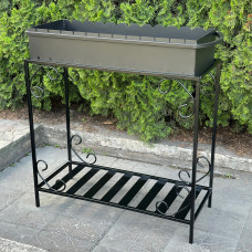 Мангал Mzavod Гефест на 12 шампурів 4мм на дровниці