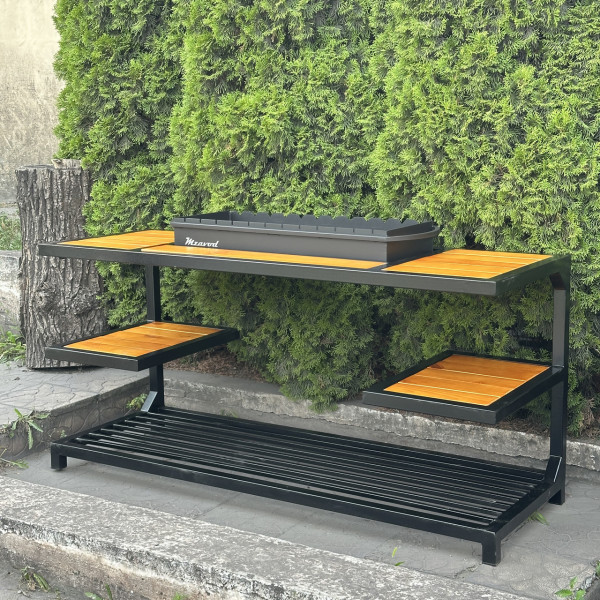 Мангал Mzavod Одін на 12 шампурів 4мм в стилі LOFT