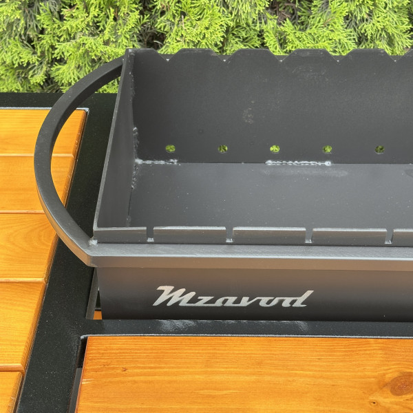 Мангал Mzavod Одін на 12 шампурів 4мм в стилі LOFT