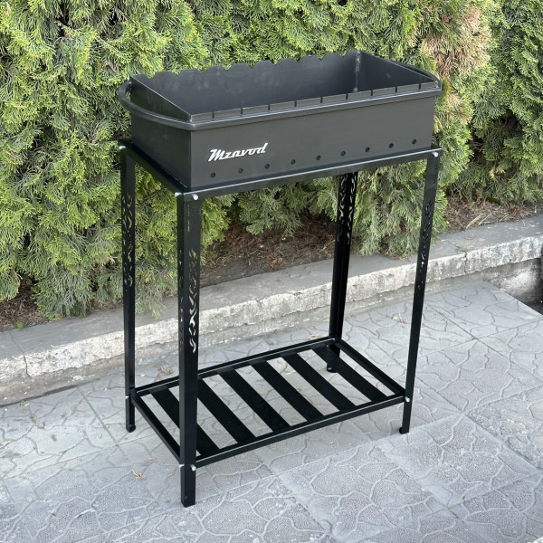 Мангал Mzavod Прометей на 9 шампурів 3мм на дровниці