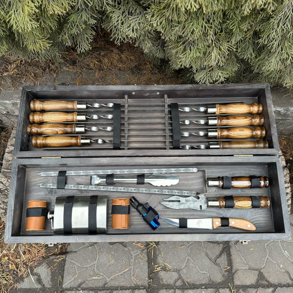 Подарунковий набір Mzavod Мисливець темна текстура