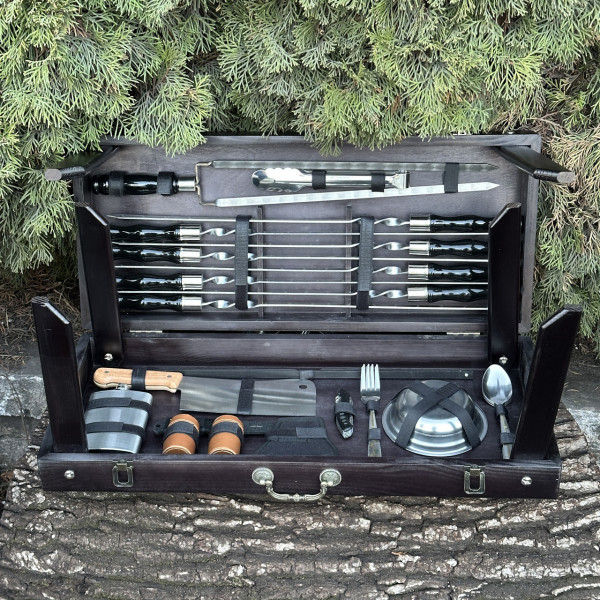 Подарунковий набір Mzavod Пікнік кейс-столик чорний