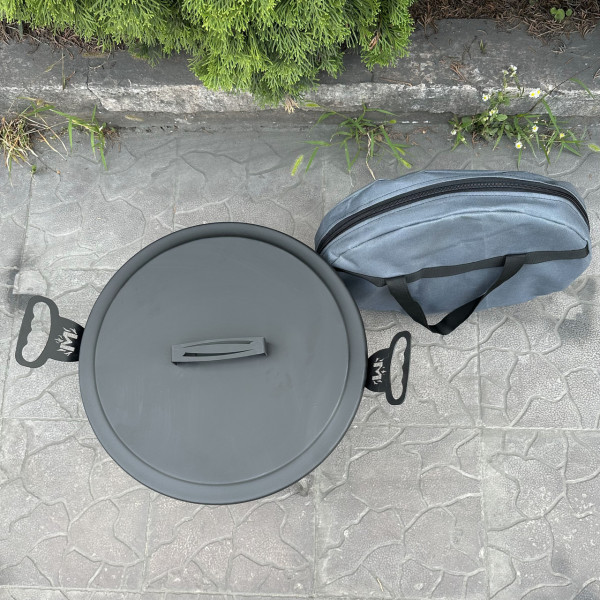 Сковорода з диску Mzavod Фрея 40см з кришкою та чохлом