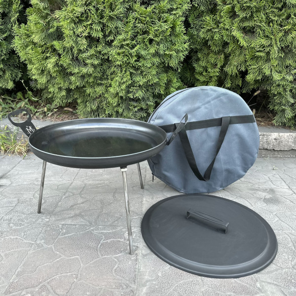 Сковорода з диску Mzavod Фрея 40см з кришкою та чохлом