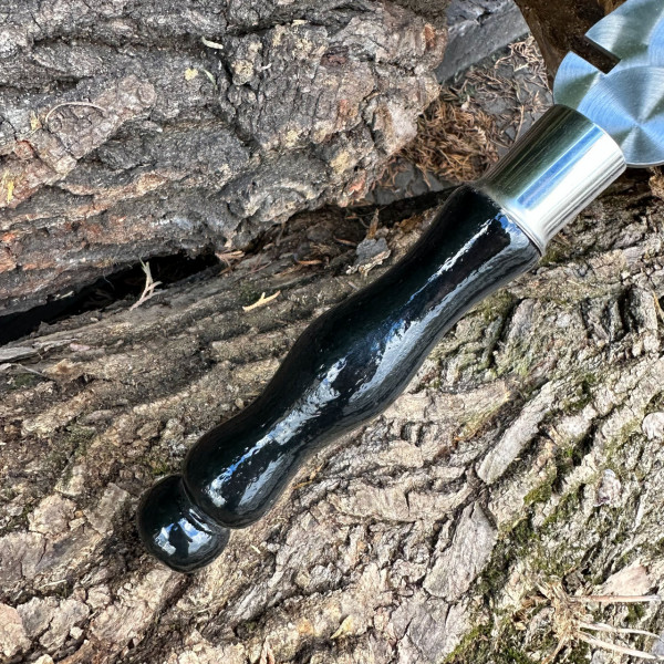 Вилка Mzavod з дерев'яною ручкою для зняття м'яса 280х3мм чорна