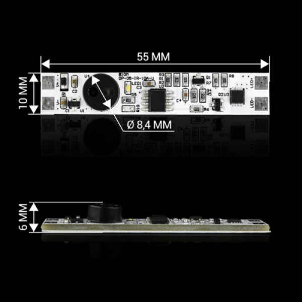 Оптичний датчик DP-05-IR-10A-U IR ONOFF прямий 10А DC12V