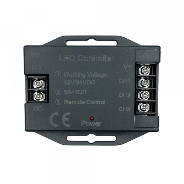 Димер OEM D-24RF8-T-B (8A*3кан) DC12-24V чорний