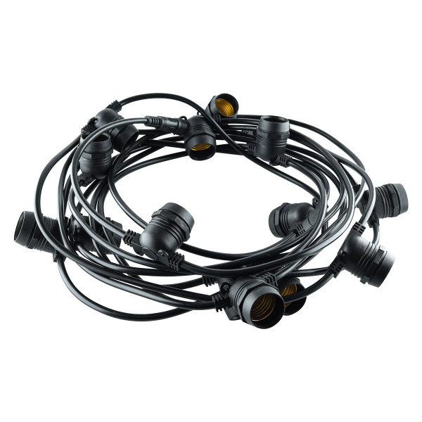 Гірлянда для світлодіодних ламп BIOM GRLD-700 IP67 E27*20, 100W, 10,5м