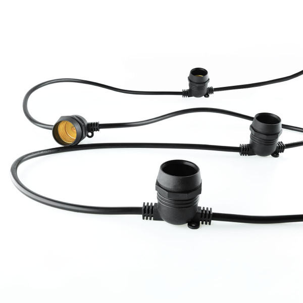 Гірлянда для світлодіодних ламп BIOM GRLD-700 IP67 E27*20, 100W, 10,5м