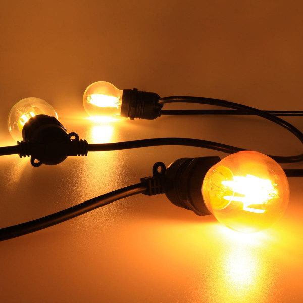 Гірлянда для світлодіодних ламп BIOM GRLD-700 IP67 E27*20, 100W, 10,5м