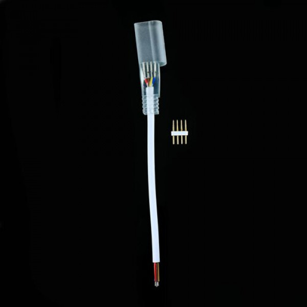 Конектор для стрічки NEON RGB 12В 4pin-провод