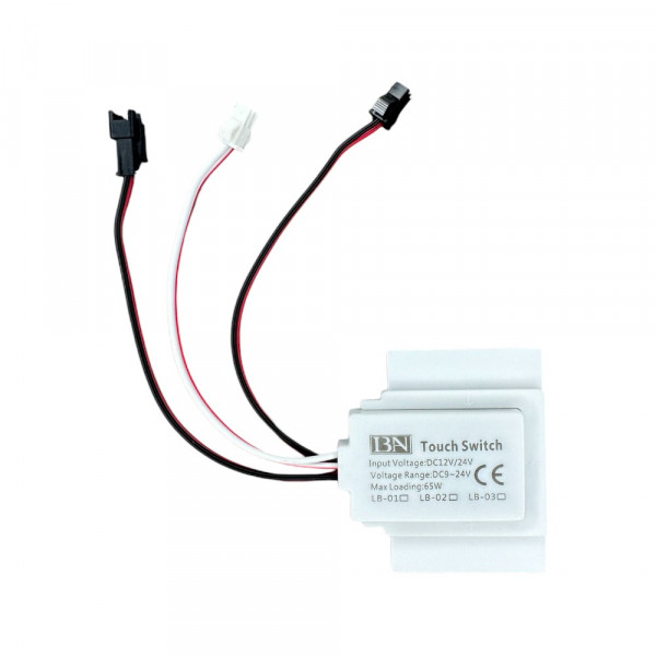 Сенсорний вимикач для дзеркал LB-03/1, 1 клавиша, 1*65W, dimmer, DC12-24V