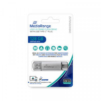 Флеш-накопитель USB3.0 128GB Type-C MediaRange Silver (MR938)