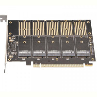 Контроллер Frime WCH382L (ECF-PCIEtoSSD010) PCI-E-5xM.2 (B Key)