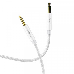 Аудио-кабель Hoco UPA19 3.5 мм - 3.5 мм (M/M), 1 м, серебристый (UPA19S)