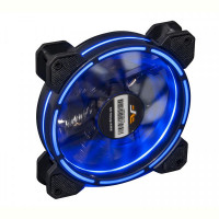 Вентилятор Frime Iris LED Fan Think Ring Blue (FLF-HB120TRB16), 120х120х25 мм, 3-pin Molex, Black