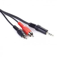 Аудио-кабель Cablexpert 3.5 мм - 2хRCA (M/M), 5 м, Black (CCA-458-5M)