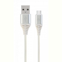 Кабель Cablexpert (CC-USB2B-AMCM-1M-BW2) USB 2.0 A - USB Type-C, премиум, 1м, белый