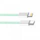 Кабель ColorWay Lightning + USB Type-C (M/M), 3.0 А, 1 м, Green (CW-CBPDCL061-G)
