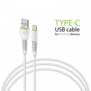Кабель Intaleo CBFLEXT1 USB-USB Type-C 1.2м White (1283126568534)